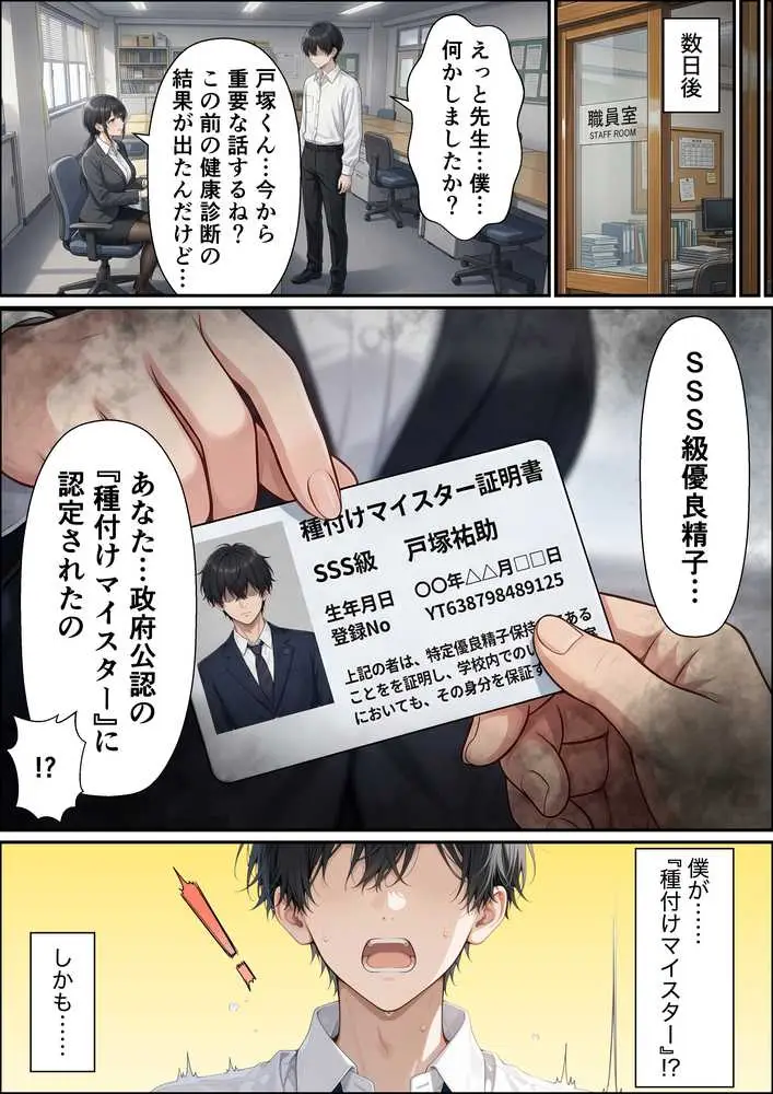 SSS級精子！？―政府公認種付けマイスターになった僕が性悪ギャルを指名する― - ページ08