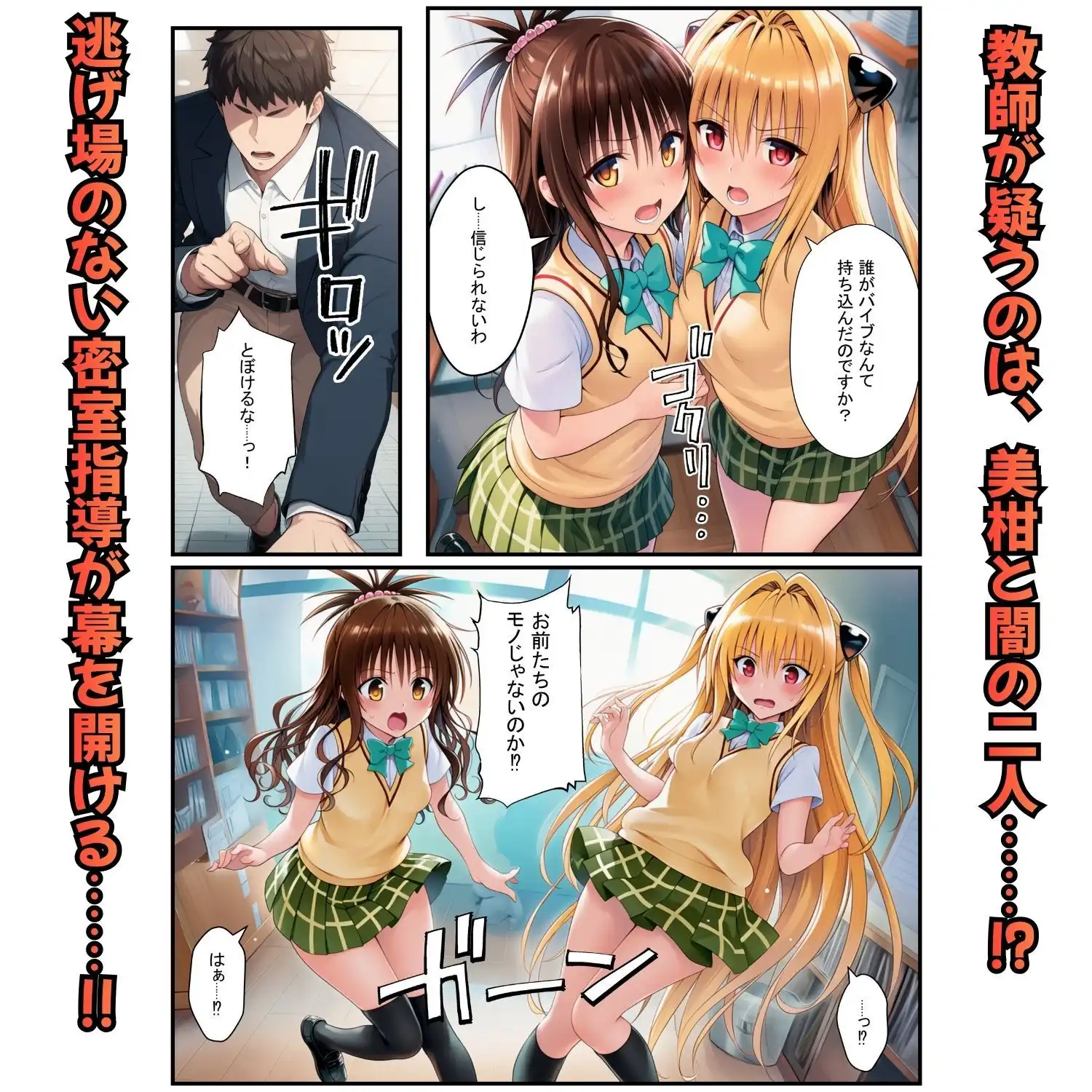 濃厚中出し姉妹丼!とらぶるヒロイン密室指導【リコ・美柑・ヤミ編】 - サンプル3