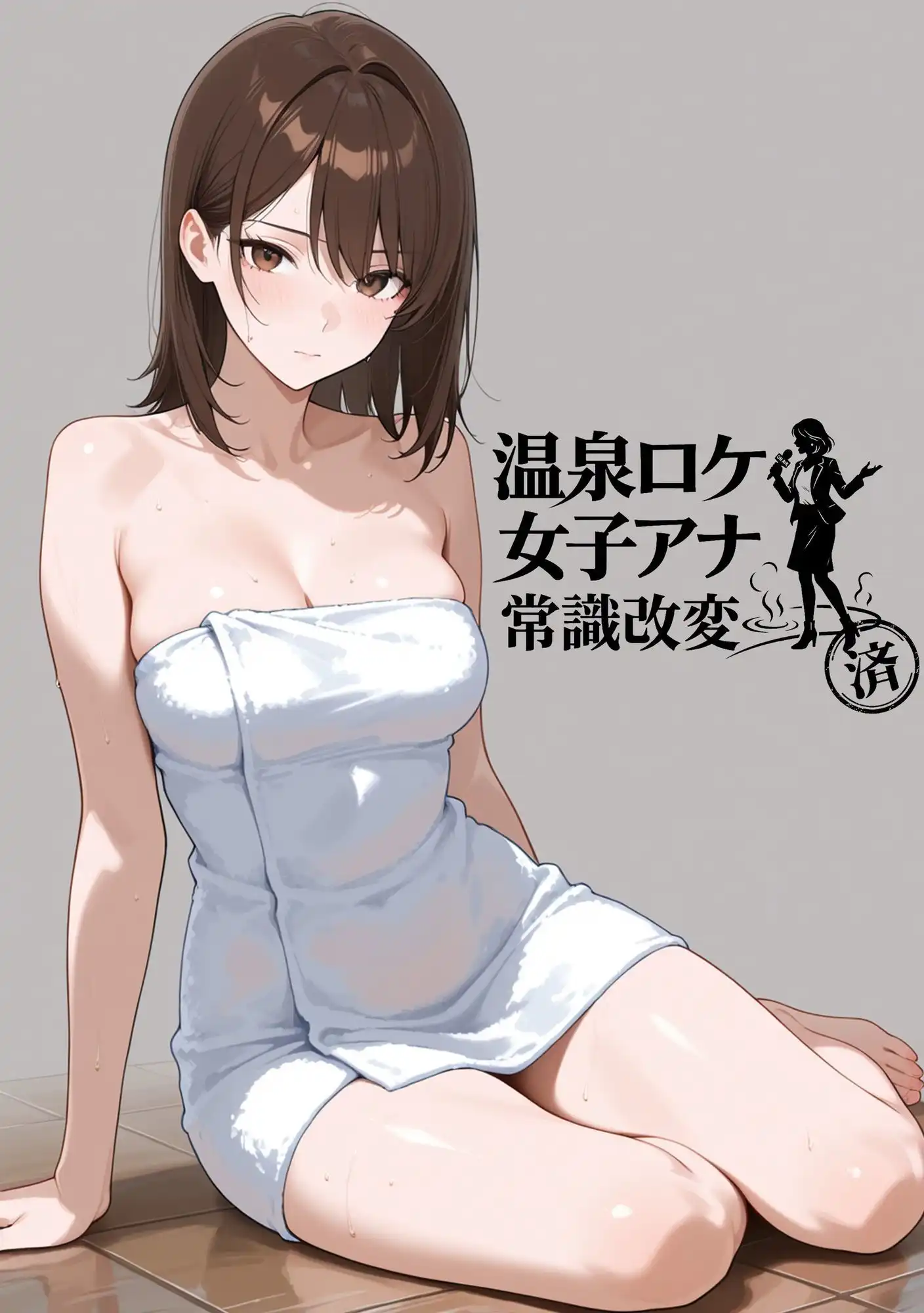 温泉ロケ、女子アナ、常識改変済。〜汗だくセックスマッサージ〜 - サンプル1