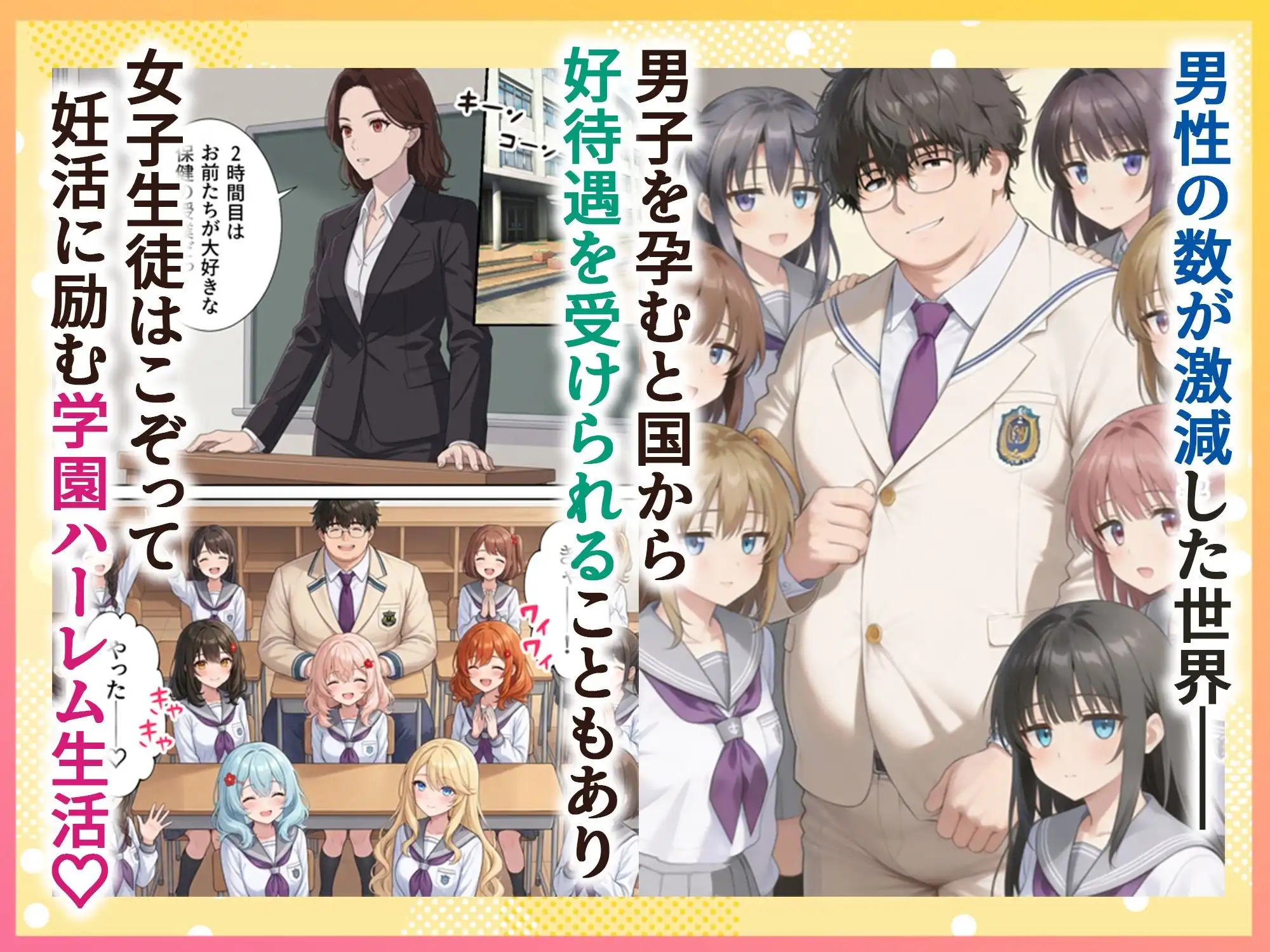 妊活ハーレム学園3 〜男子が俺だけの学校！デブスでもチンモテする世界！リボーンズ〜