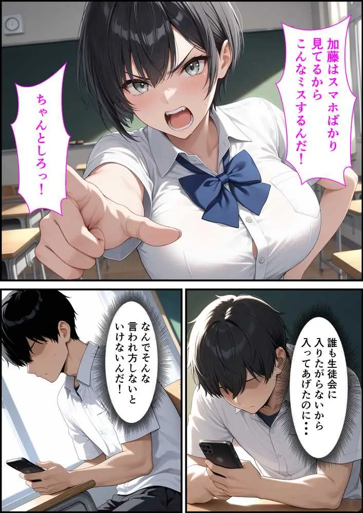 ボーイッシュ生徒会長の弱みを握って強●セックスしたらメス堕ちした話 - ページ23
