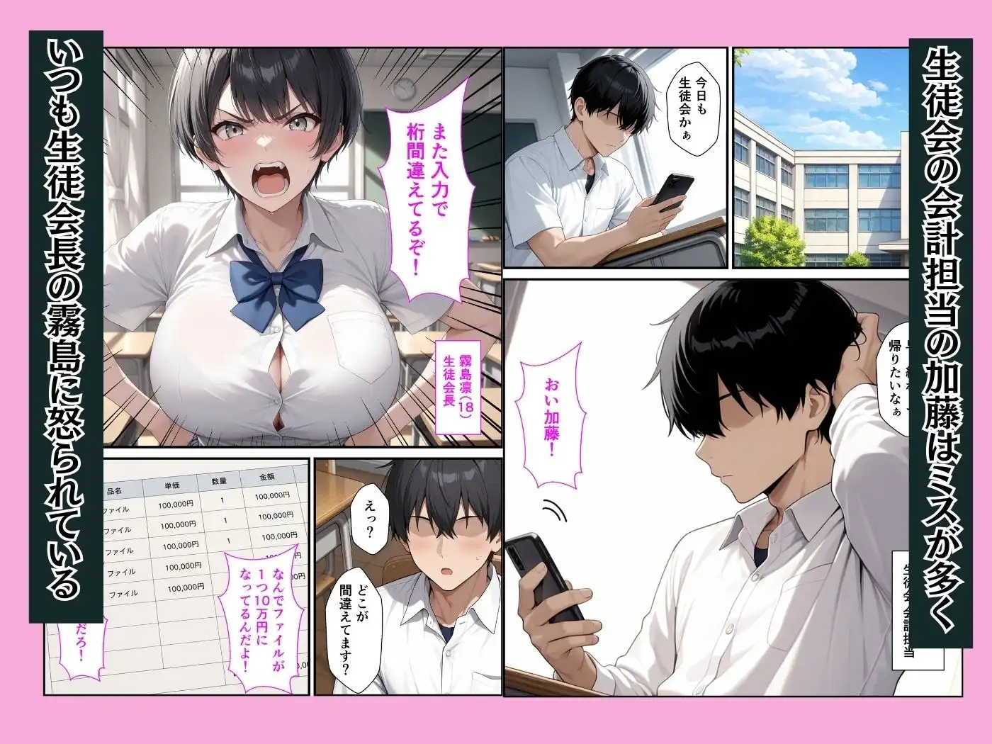 ボーイッシュ生徒会長の弱みを握って強●セックスしたらメス堕ちした話 - サンプル1