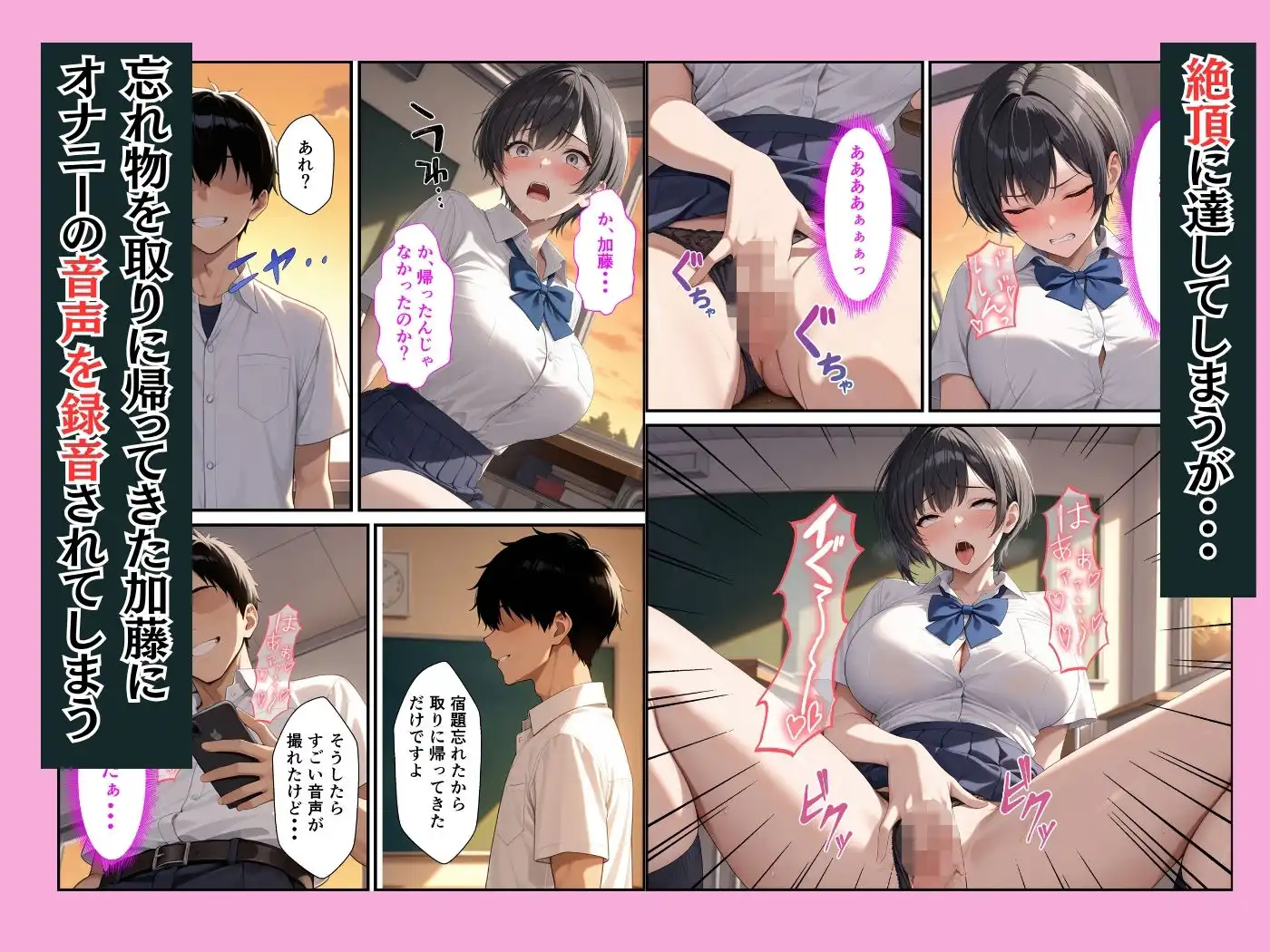 ボーイッシュ生徒会長の弱みを握って強●セックスしたらメス堕ちした話 - サンプル3