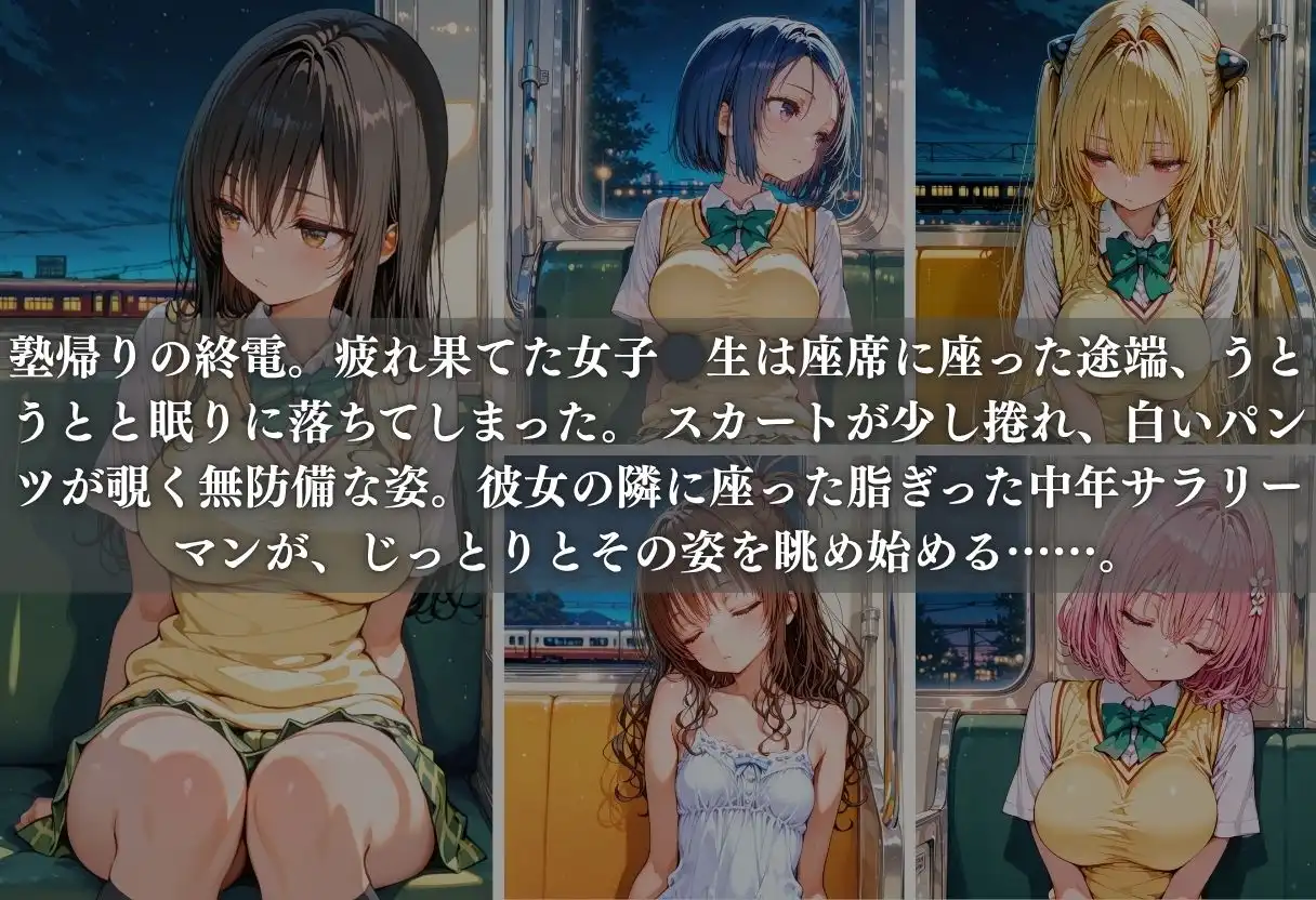 痴●列車ボテ腹END 〜キモおじリーマンに孕ませられる現役女子??生〜 Vol.2 - サンプル2
