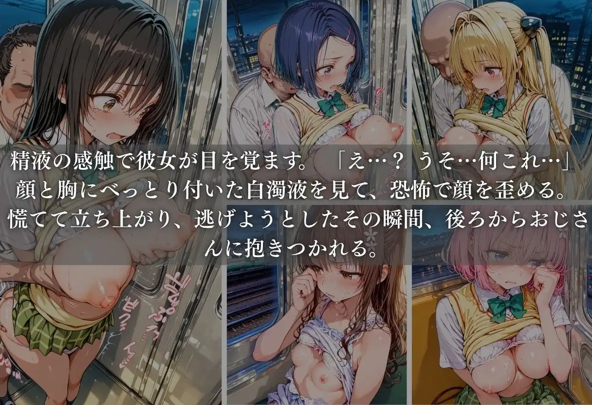 痴●列車ボテ腹END 〜キモおじリーマンに孕ませられる現役女子??生〜 Vol.2 - サンプル5