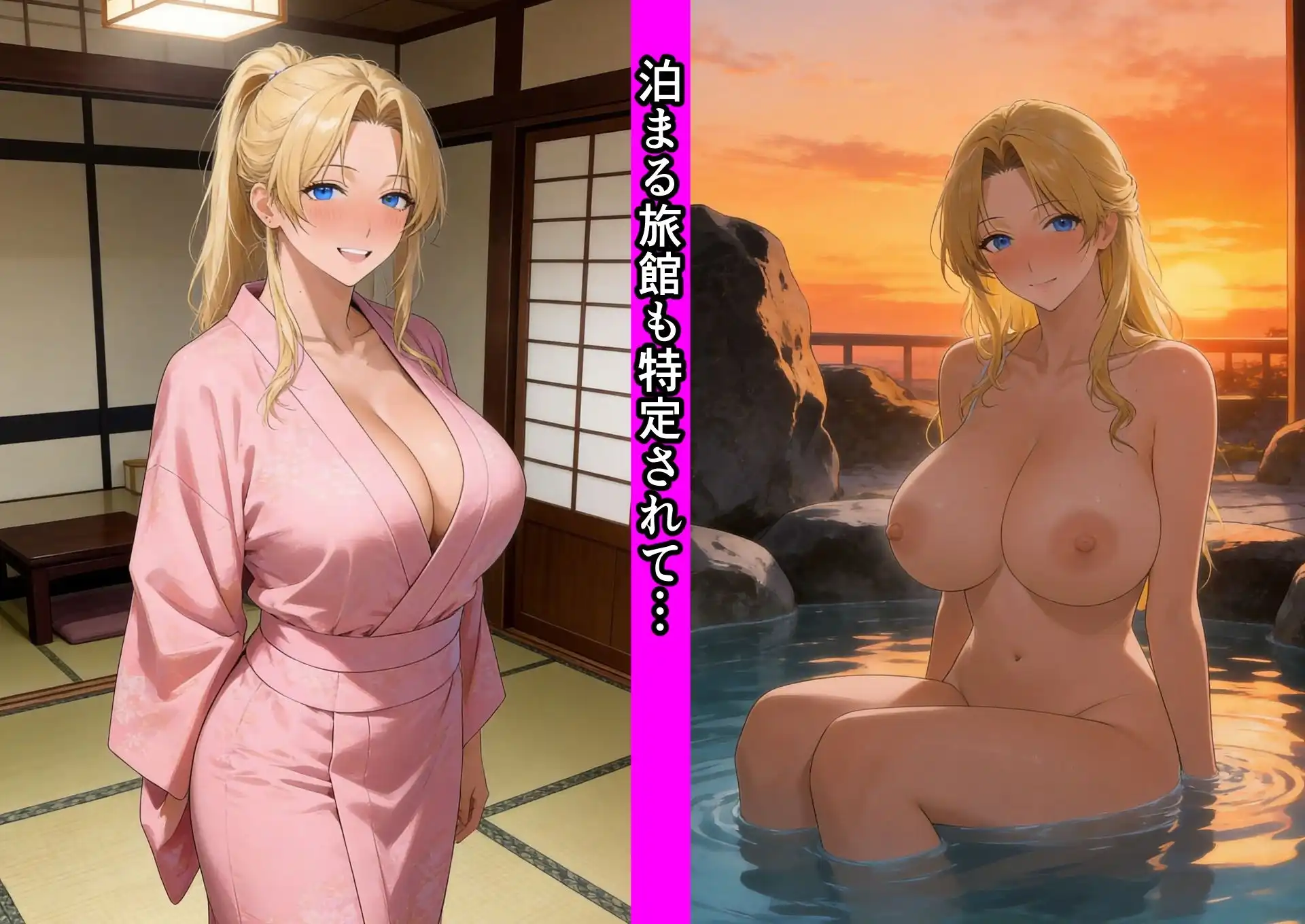 Mother…爆乳ブロンド白人ママ托卵受精温泉旅行 - サンプル4