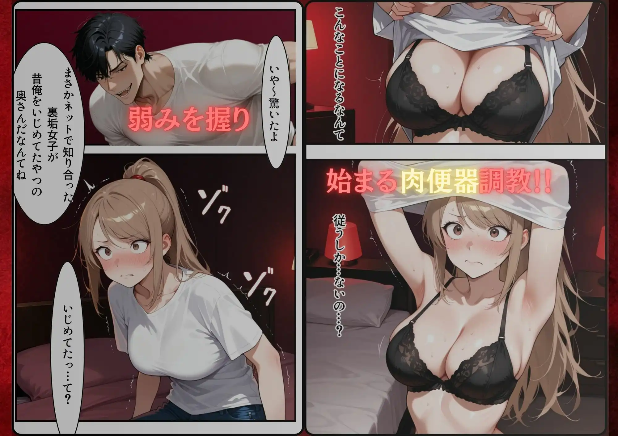 復讐NTR陥没乳首若妻肉便器化 - サンプル4