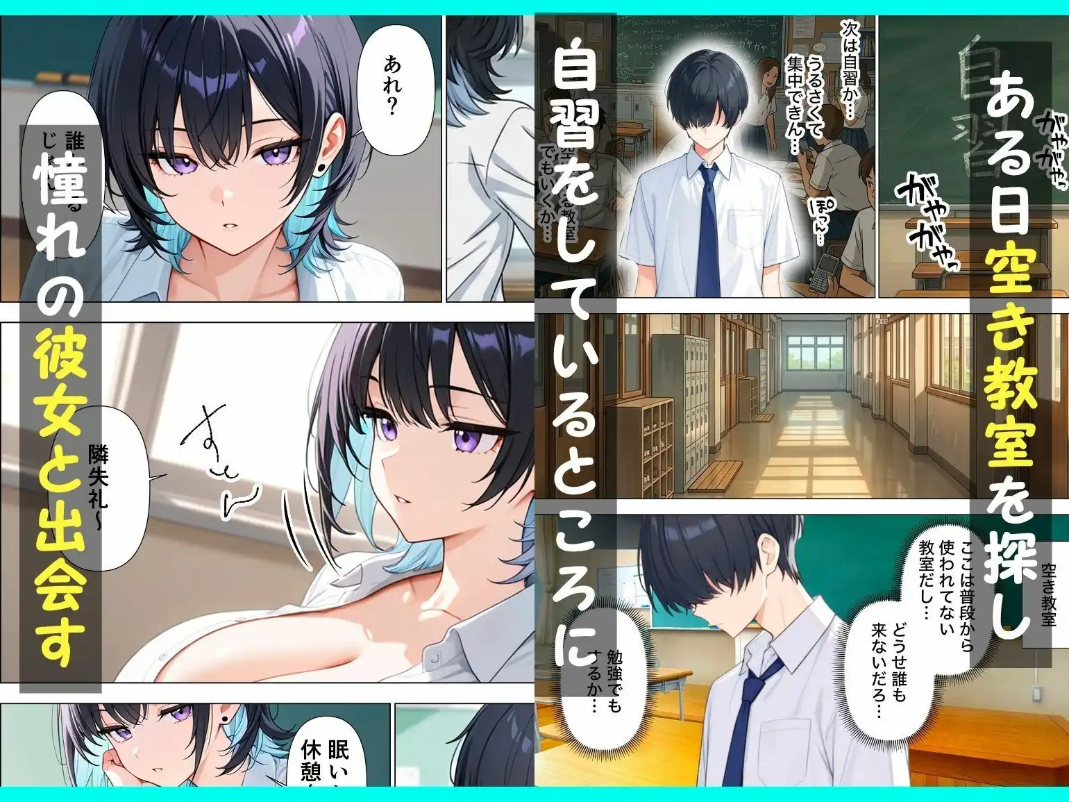 童貞陰キャの僕がジト目クールギャルと絶頂しないと出られない部屋で生ハメセックスしまくる話 - サンプル2
