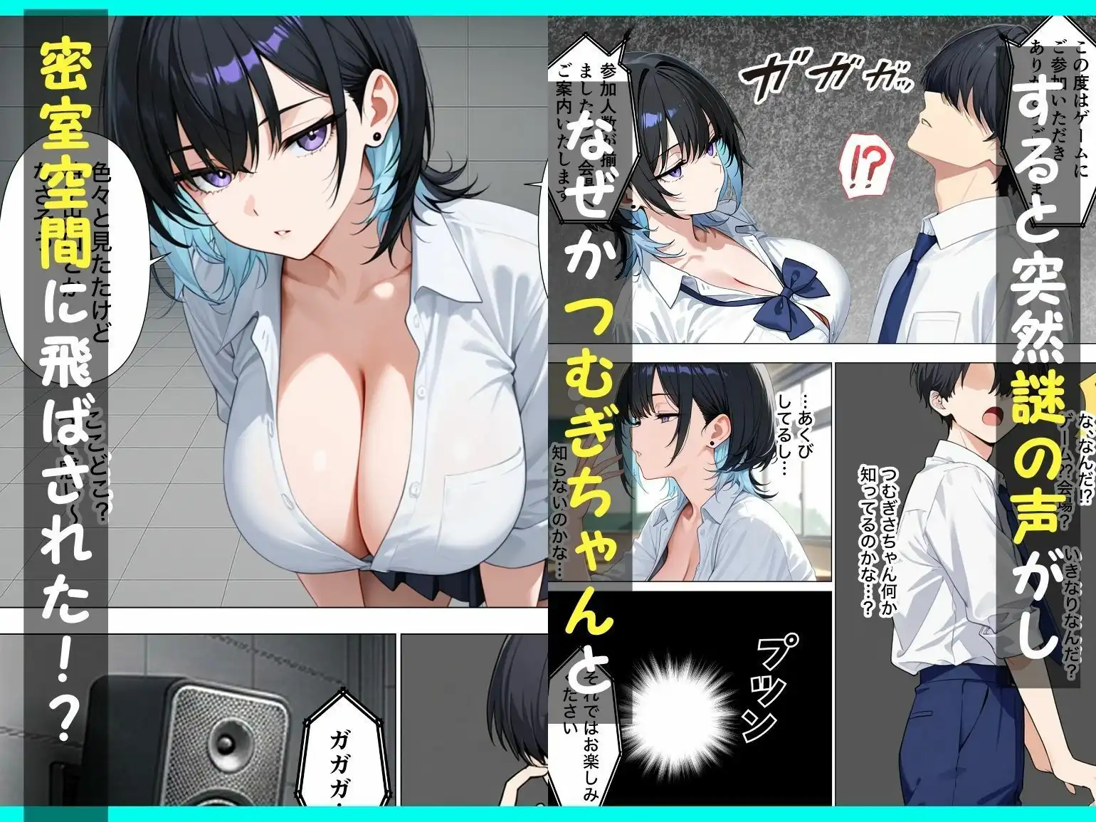 童貞陰キャの僕がジト目クールギャルと絶頂しないと出られない部屋で生ハメセックスしまくる話 - サンプル3