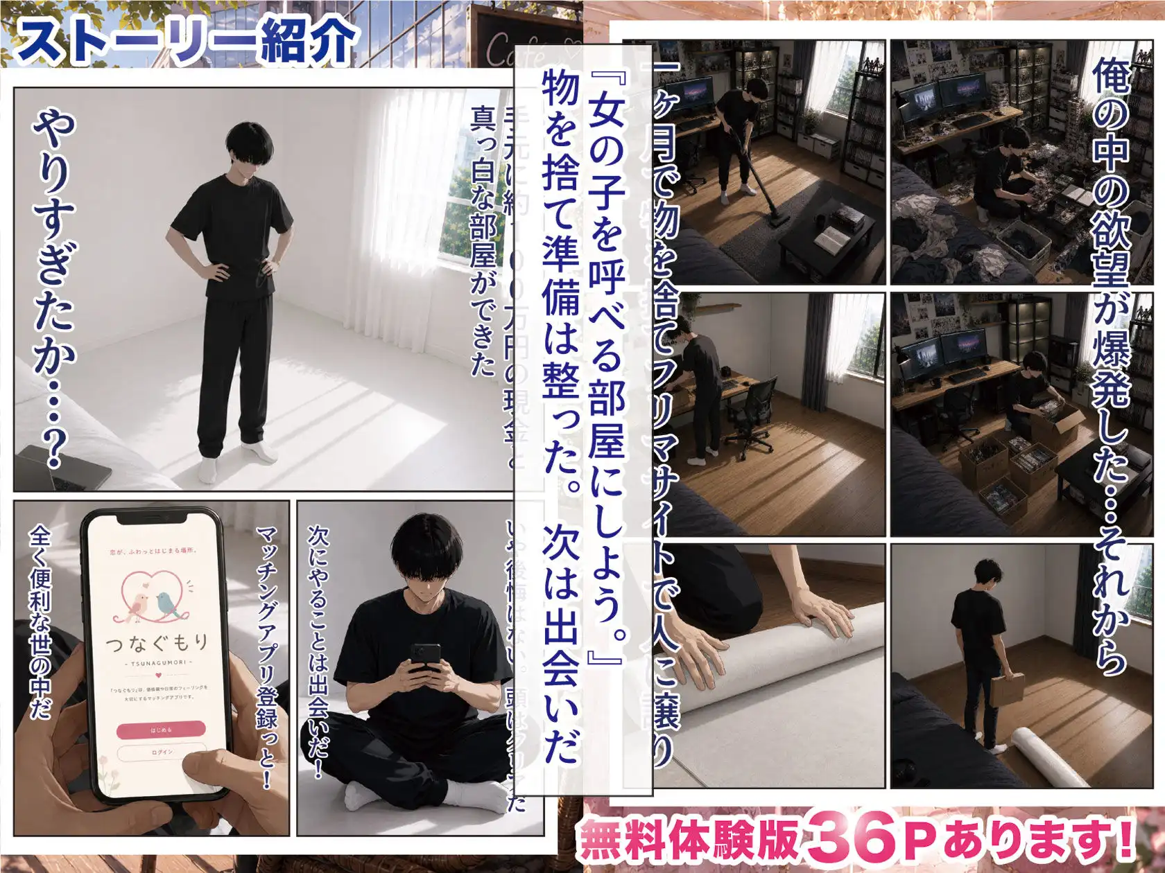 物を捨てたらマチアプ無双した件vol.1 〜ミニマリストの部屋には何もない。女の子と二人きりになったら、もうやることはひとつだよね?〜 - サンプル3