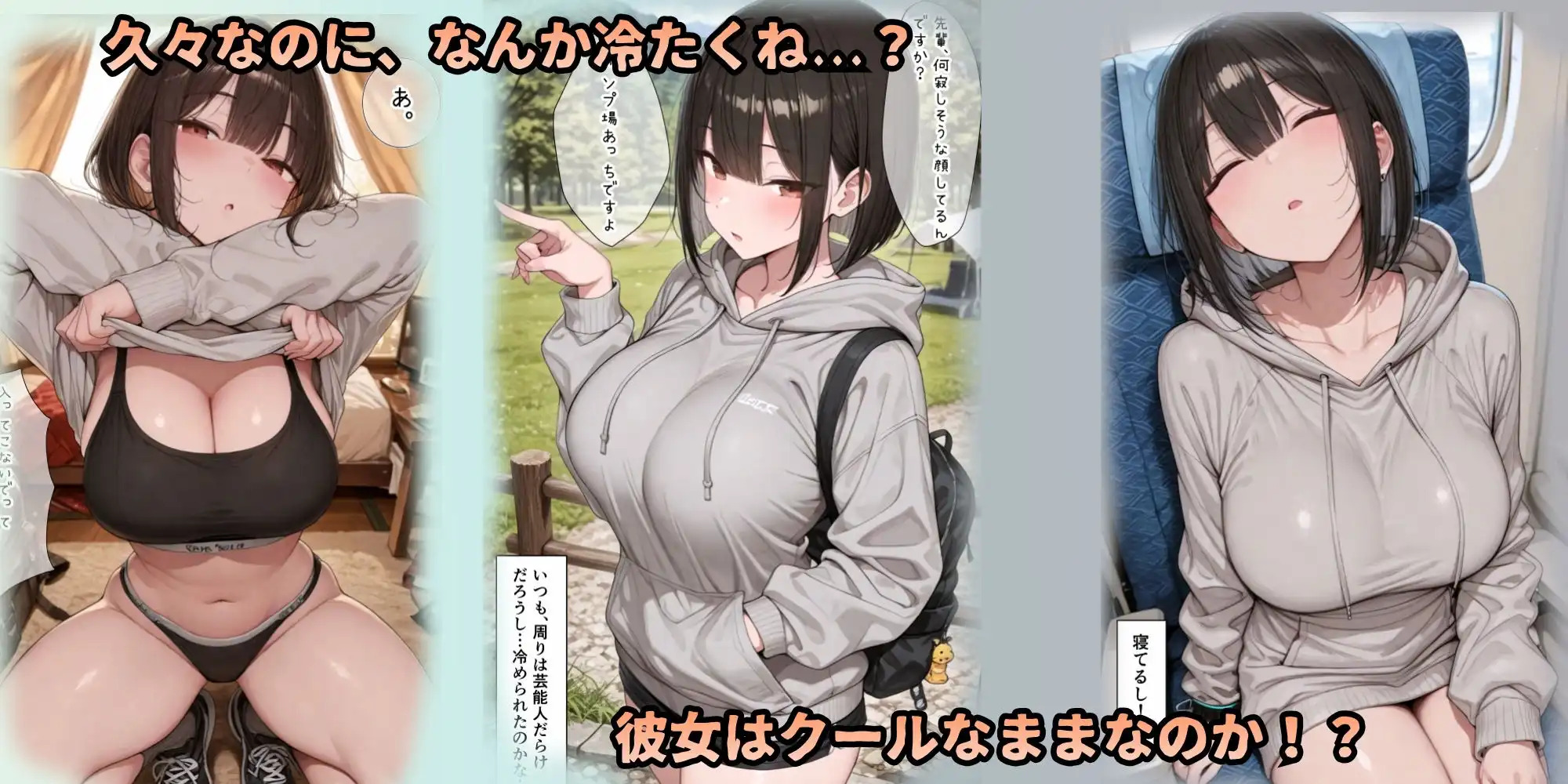 グラドル彼女を独占。汗だくテントで乱れまくる聖夜