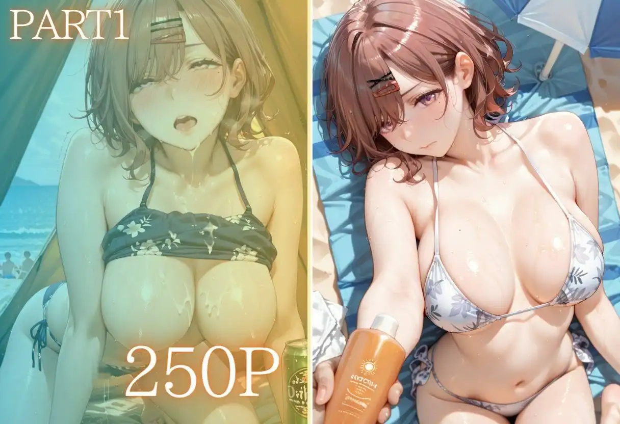 夏の海でナンパされ…彼氏の留守中にテントと砂浜で寝取りSEX Vol.1 - サンプル2