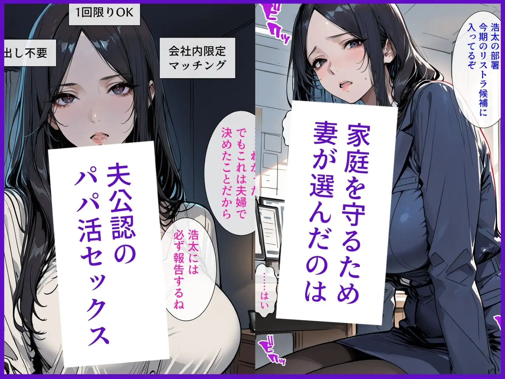 【究極NTR総集編・全1000ページ】 オフィスの彼女＆社内パパ活アプリ  完全合本 〜欲求不満人妻と夫想い妻が、支配的上司の巨根と種付けで肉体も精神も完全に堕ちる背徳の記録〜