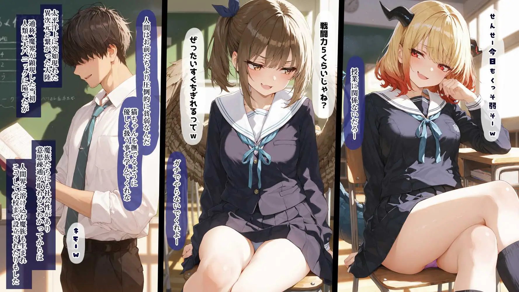 清楚サキュバス 世界が魔界と繋がって早10年 オレが教え子の搾精指導担当ってマジ? - ページ05