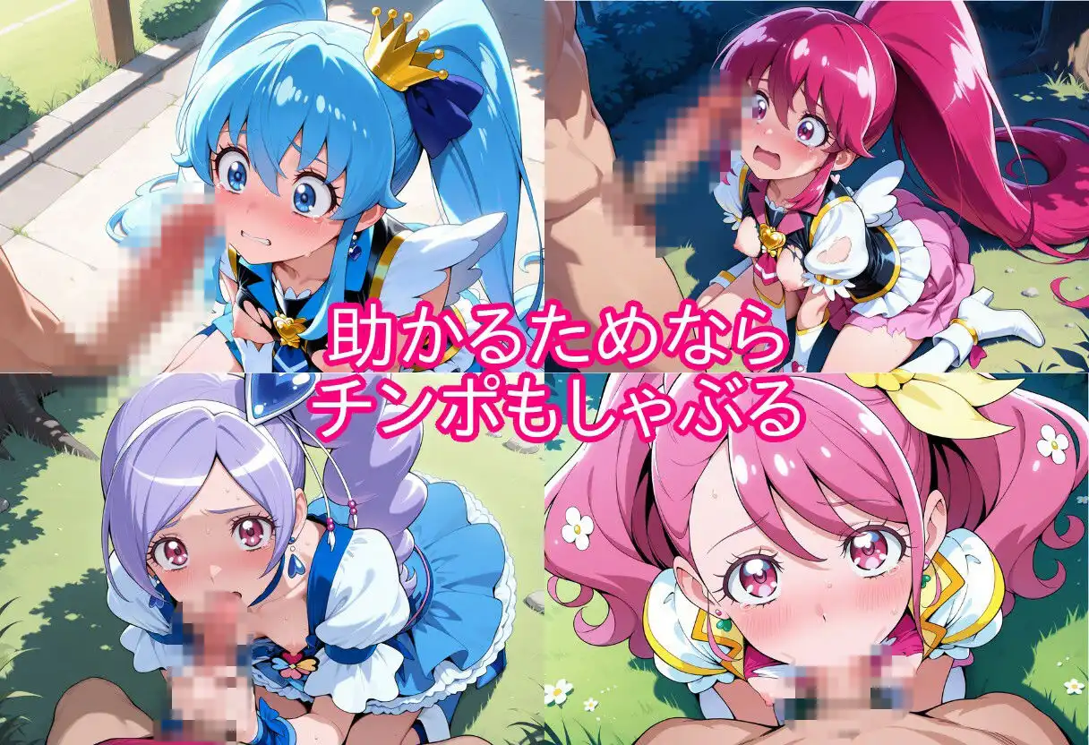 プリキュアの命乞い 何でもします、許してください…