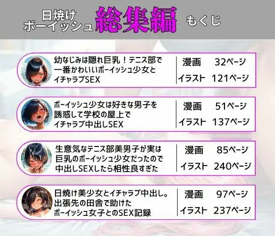 【総集編】ボーイッシュ美少女とイチャラブ中出しSEX - サンプル1