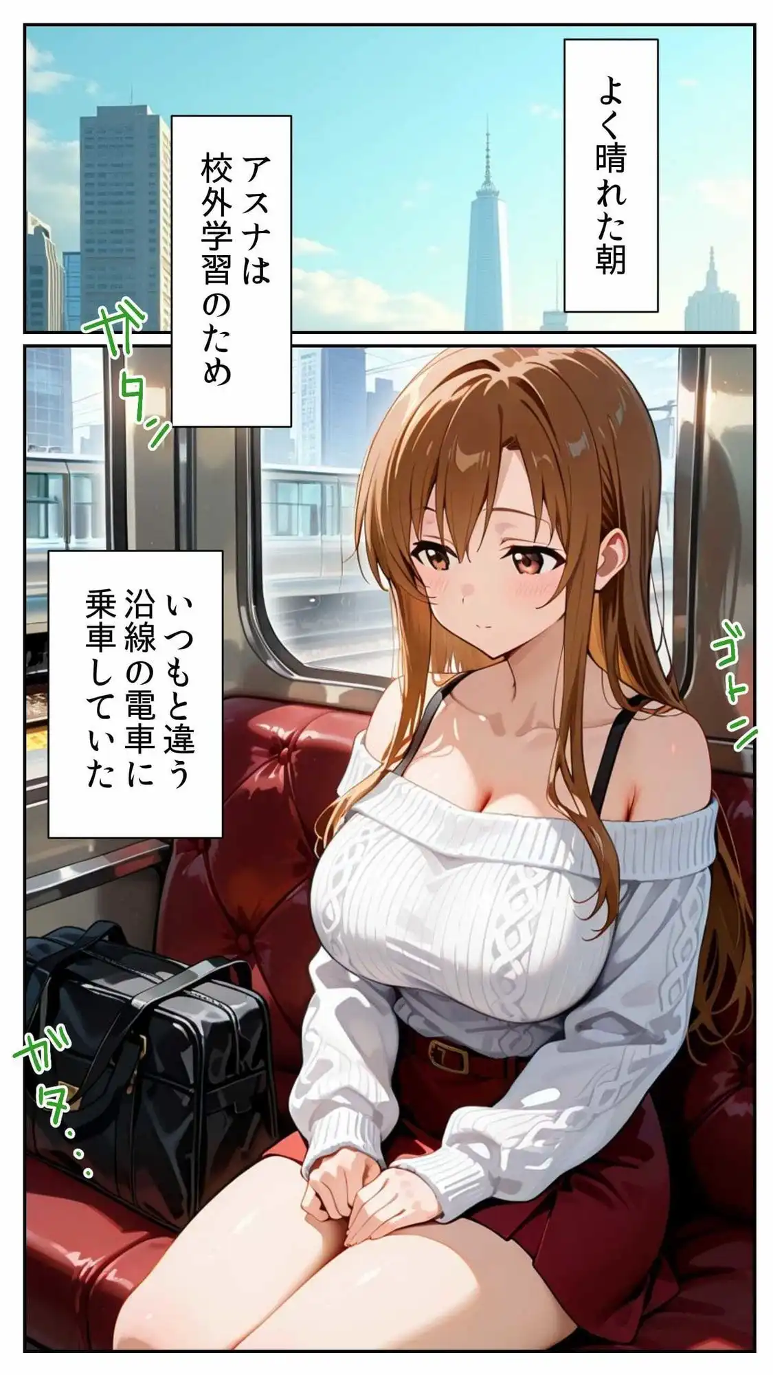 快楽の車両 〜電車内で次々と男を受け入れる、女子大生・アスナの恥辱〜 - サンプル2