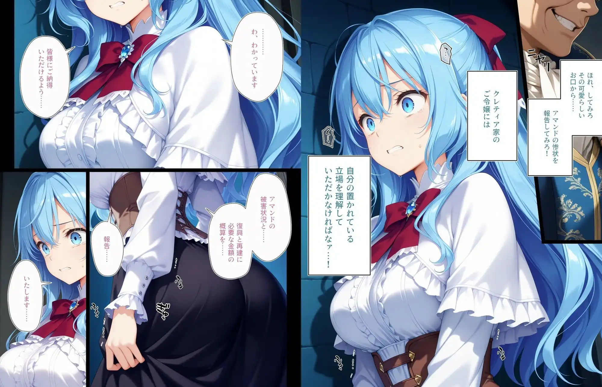 恥辱の淑女〜リーゼロッテ=ク〇ティアがアマンド復興のために処女を捧げる話〜【前編】 - サンプル4