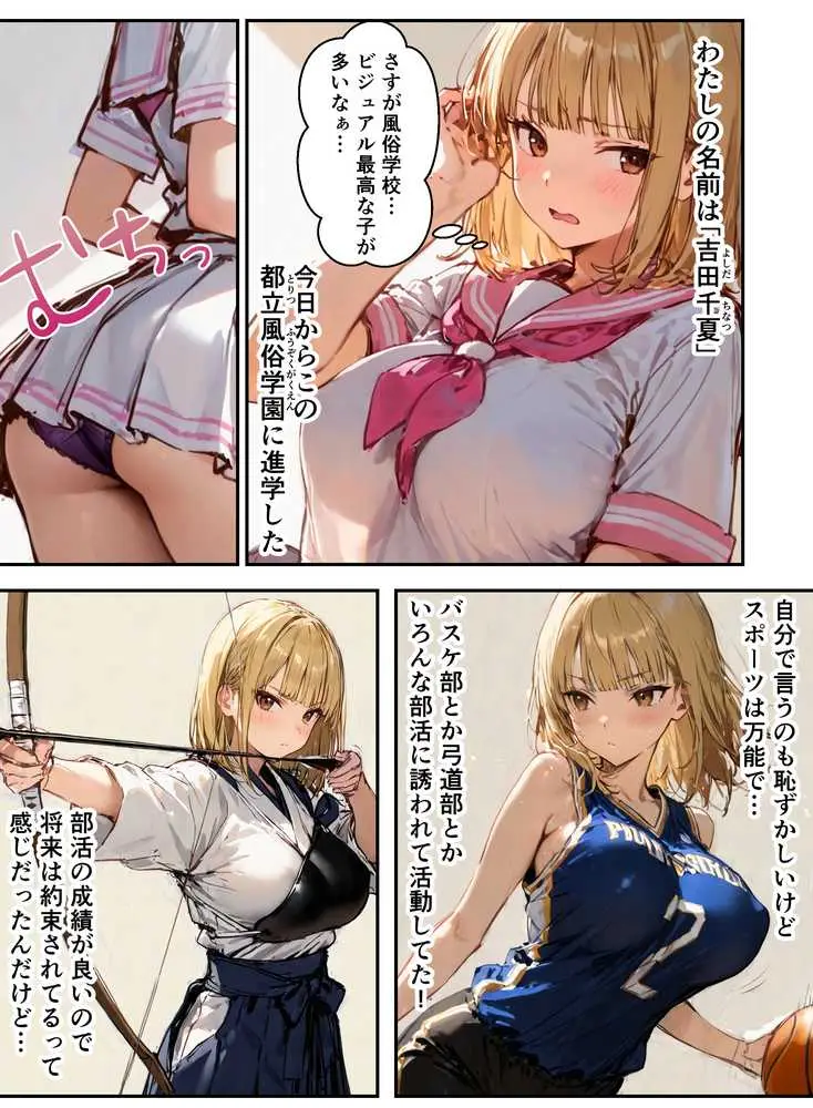 風俗養成校に入学した部活女子がハーレム性特訓 - ページ02