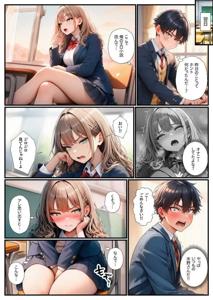 オタクの俺をいじめる一軍ギャル達をエロ小説のネタにしたらホントに中出しセックスできちゃった話 - ページ05