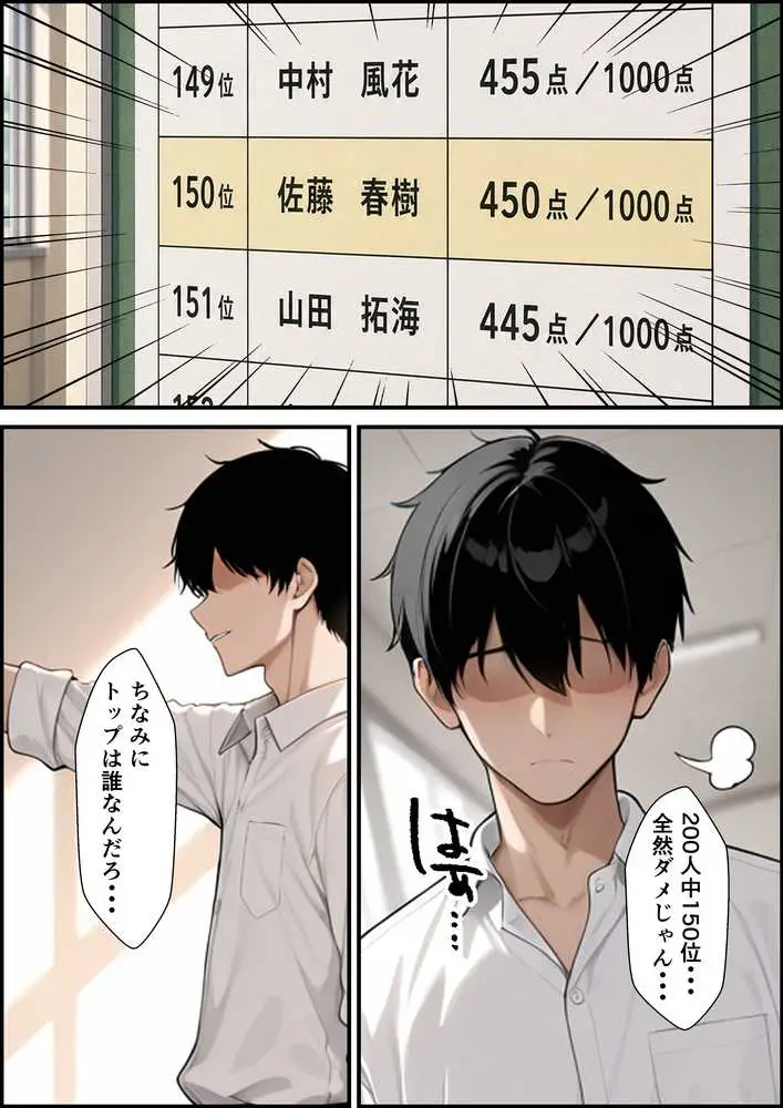 成績学年トップの生徒会長と成績中の下の冴えない俺が生ハメセックスできた話 - ページ32