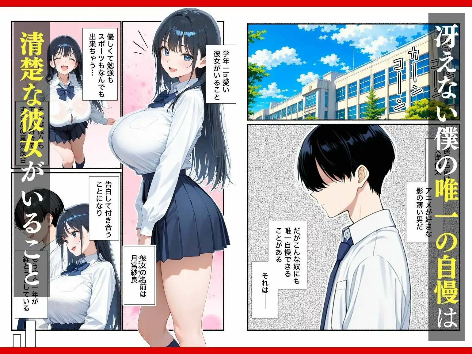 清楚系彼女が寝取られ絶頂しメス堕ちする話 - サンプル1