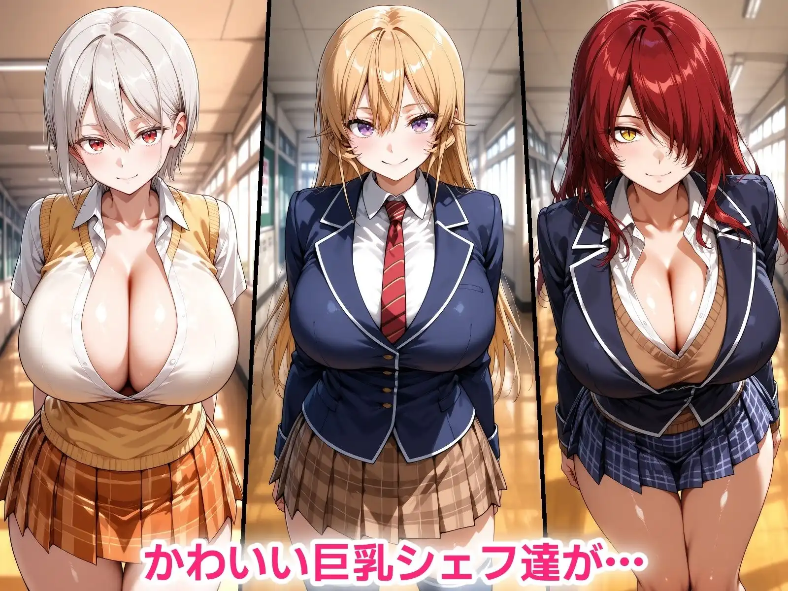催●おじさんに寝取られる!巨乳シェフたち〜全員メス堕ち・孕ませ〜 - サンプル1